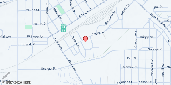 Map showing Office of Public Assistance-Butte at 700 Casey Street, Butte, MT