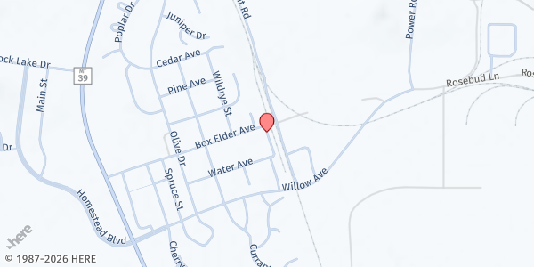 Map showing Colstrip BackPack at 5000 Pine Butte Dr., Colstrip, MT