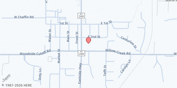 Map showing Corvallis Primary School at 1088 Eastside Hwy, Corvallis, MT