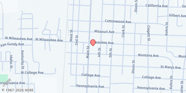 Map showing Weekly SW Montana Veterans Food Pantry and Services at 505 Main St, Deer Lodge, MT