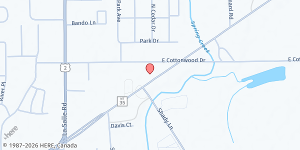 Map showing North West Montana Veterans Stand Down - Veterans Food Pantry at 1349 Hwy. 2 E, Evergreen, MT