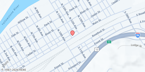 Map showing Samaritan's Pantry at 121 N 11th Ave, Forsyth, MT