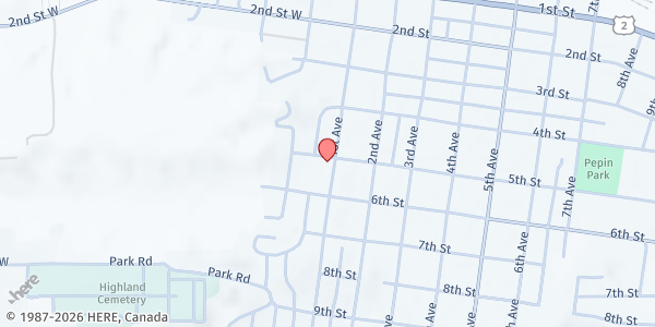 Map showing Boys and Girls Club of the Hi-Line - Food Distribution Center at 500 1st Ave, Havre, MT