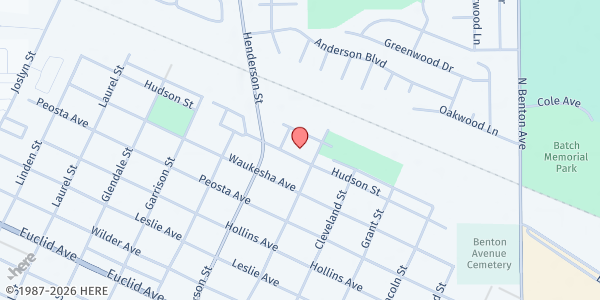 Map showing Salvation Army of Helena at 1905 Henderson St, Helena, MT