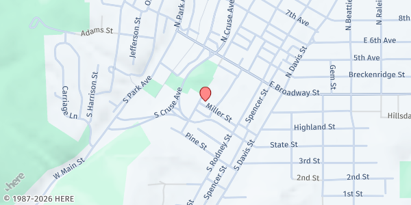 Map showing Youth Homes- Margaret Stuart Boys & Girls Home at 200 Miller Street, Helena, MT