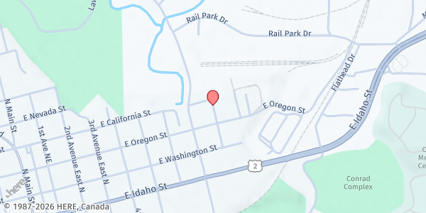 Map showing Kalispell School District Heart Markets - Linderman School at , Kalispell, MT
