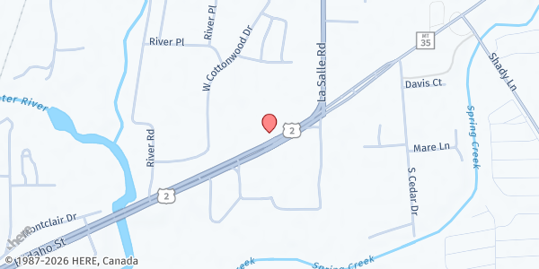 Map showing NW Mt Veterans Food Pantry at 1349 Hwy 2 East, Kalispell, MT