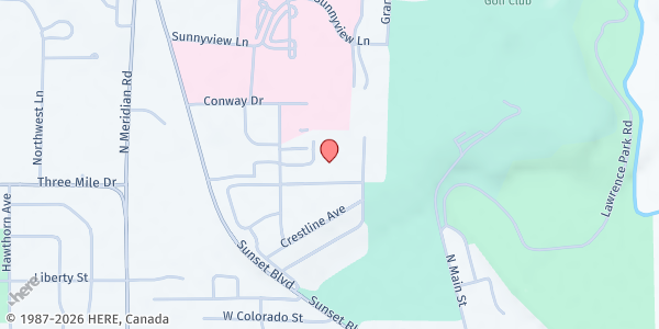 Map showing The Salvation Army Kalispell Community Center & Church at 110 Bountiful Dr, Kalispell, MT
