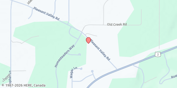 Map showing Marion Mobile Pantry - 180 Pleasant Valley Rd at 180 Pleasant Valley Rd, Marion, MT