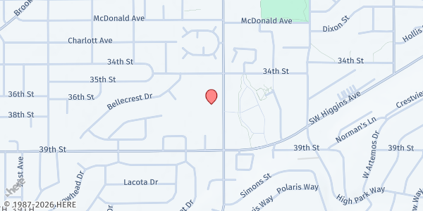 Map showing Christian Life Center at 3801 S Russell St., Missoula, MT