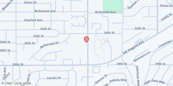 Map showing Christian Life Center Food Pantry at 3801 Russell St., Missoula, MT