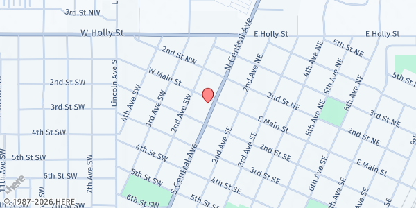 Map showing Sidney School District at 101 S Central Ave, Sidney, MT