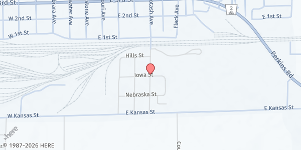 Map showing Indian Mission Church of God at 119 S Potash Ave, Alliance, NE