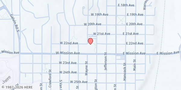 Map showing Bellevue Public Schools Mobile Pantry at 2193 Wayne St, Bellevue, NE