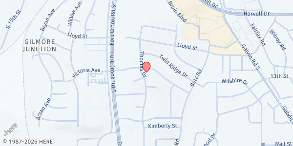 Map showing Church of the Holy Spirit at 1305 Thomas Dr, Bellevue, NE