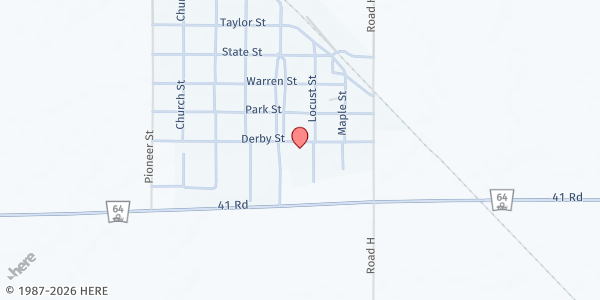 Map showing Saint Peter Catholic Church at 211 Esplanade St, Bellwood, NE