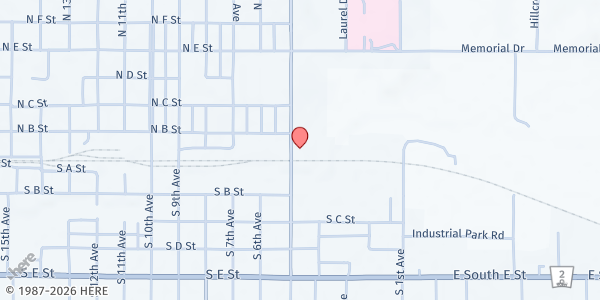 Map showing Christian Life Center at 204 N 5th Ave, Broken Bow, NE