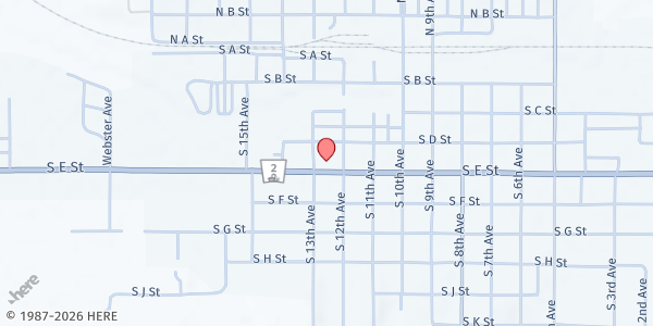 Map showing Our Saviour Lutheran Church at , Broken Bow, NE