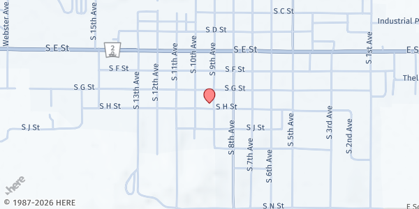 Map showing St Paul's Lutheran Church (WELS) at 741 South 9th Avenue, Broken Bow, NE