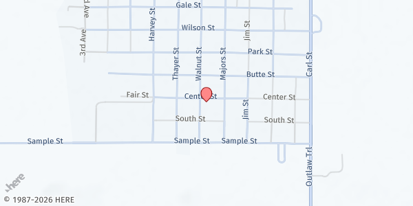 Map showing Immanuel Lutheran Church at 241 Walnut St, Butte, NE