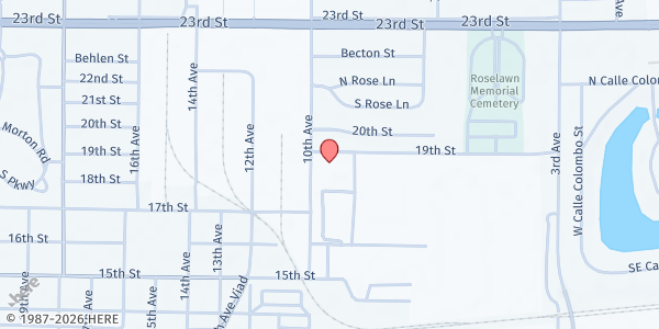 Map showing Simon House Pantry at 1853 10th Ave, Columbus, NE