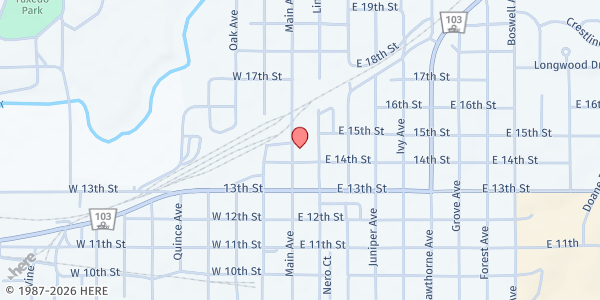 Map showing Foodnet-Wanek's Community Center at 1410 Main Ave., Crete, NE