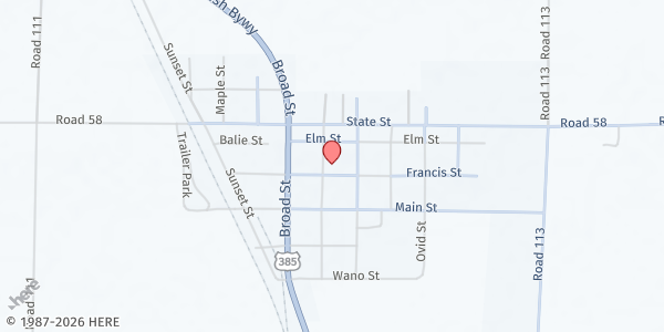 Map showing Community Shepherds at 404 Francis St, Dalton, NE