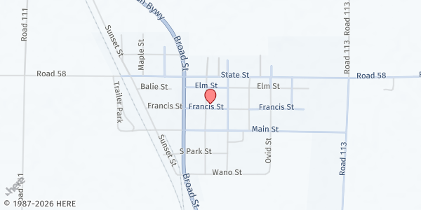 Map showing Presbyterian Church at 404 Francis St, Dalton, NE