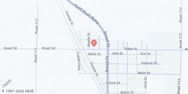 Map showing United Church Of The Plains at 124 State St, Dalton, NE
