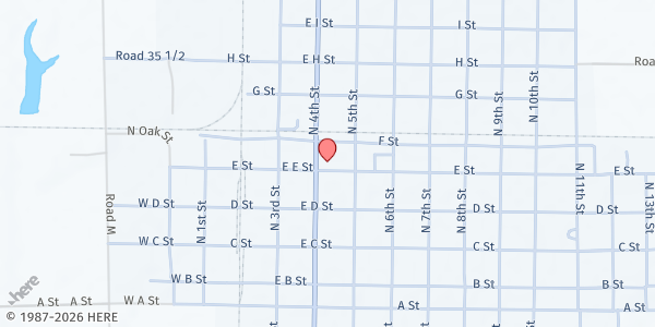 Map showing Blue Valley Community Action - David City at 416 E St, David City, NE