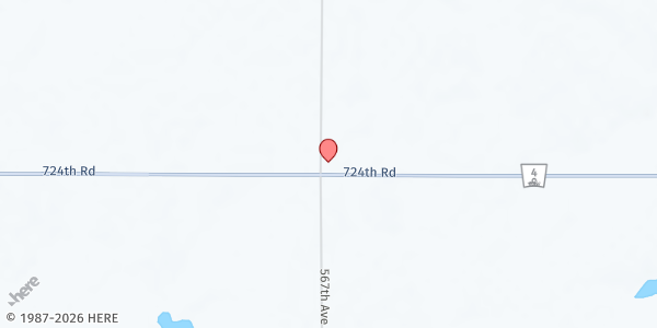 Map showing Immanuel Church at 72430 567th Ave, Daykin, NE
