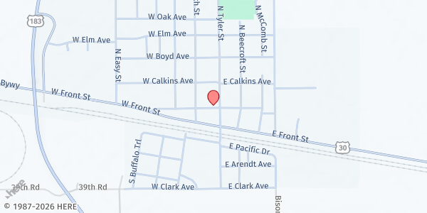 Map showing Community Making Kindness at 122 West Potter Street, Elm Creek, NE