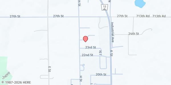 Map showing Presbyterian Church-Fairbury at 2310 H St, Fairbury, NE