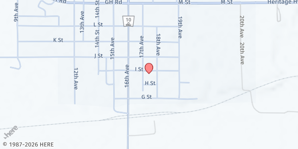 Map showing Evangelical Free Church at 1705 I St, Franklin, NE