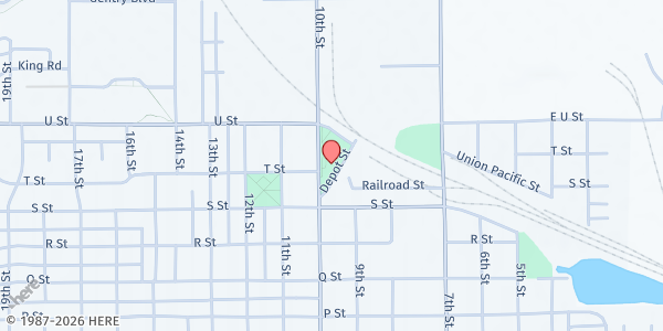 Map showing Gering Senior Citizen Center at 2005 Depot St, Gering, NE