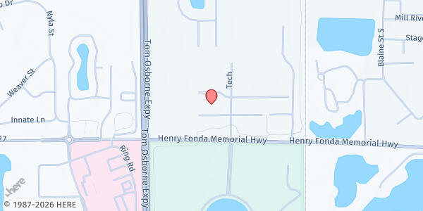 Map showing College Park at 3180 W HWY 34, Grand Island, NE