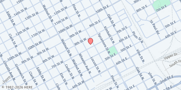 Map showing Free Food & Many Blessings at 122 7th St, Grand Island, NE