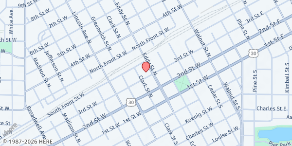 Map showing Salvation Army - Grand Island Food Pantry at 818 W 3rd St, Grand Island, NE