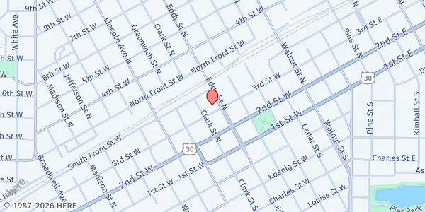 Map showing Salvation Army (SA) Grand Island at 818 W 3rd St, Grand Island, NE
