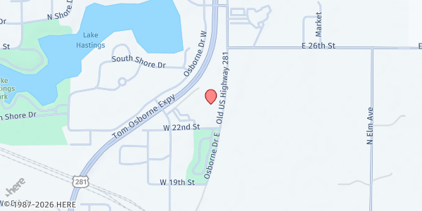 Map showing Revive Inc. - Hastings at 2205 Osborne Drive E, Hastings, NE