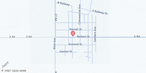Map showing Saint Pauls Evangelical Lutheran Church at , Hildreth, NE