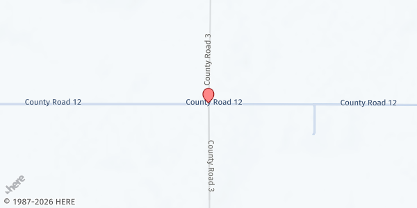 Map showing Faith Food Pantry - Food Distribution Center at 27053 County Rd 12, Hooper, NE