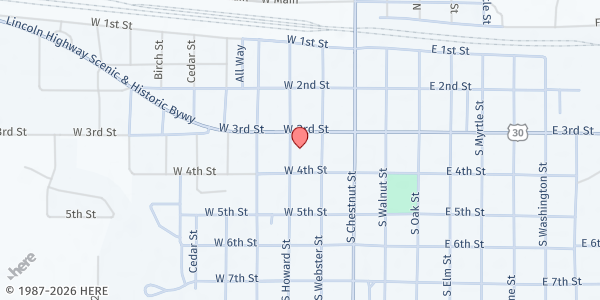 Map showing Kimball Food Pantry at 301 S. Howard St, Kimball, NE