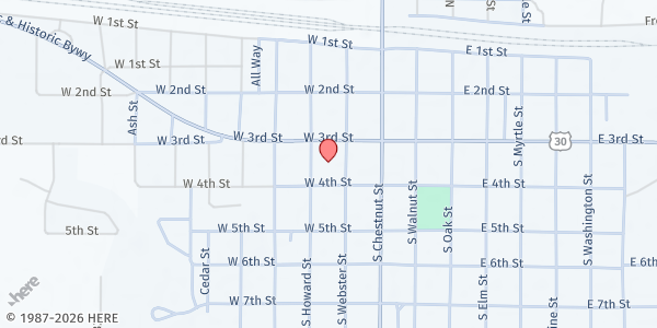 Map showing Kimball Food Pantry at 301 S Howard St, Kimball, NE