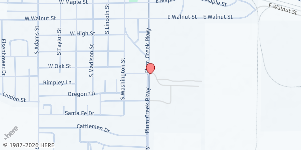 Map showing Dawson County Fairgrounds - Lexington Mobile at 1000 Plum Creek Pkwy, Lexington, NE