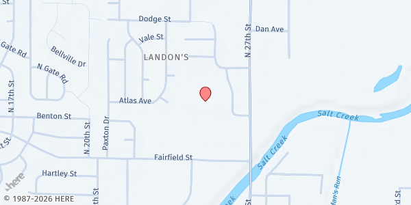 Map showing Center for People in Need at 3901 N. 27th St., Lincoln, NE