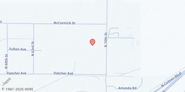 Map showing Distribution Location 26 at Distribution Location 1, Lincoln, NE