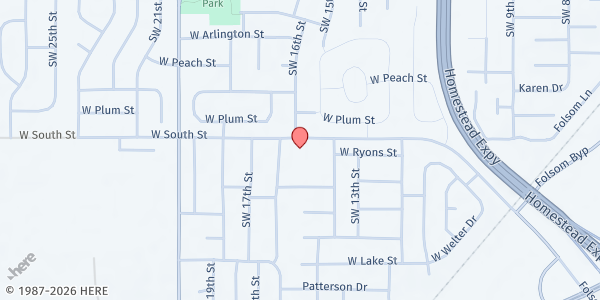 Map showing Lincoln Fresh at Fellowship Baptist Church at 1515 W South St, Lincoln, NE