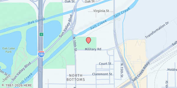 Map showing Lincoln Fresh at Indian Center at 1100 Military Road, Lincoln, NE