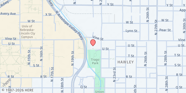 Map showing Lincoln Fresh at Malone Community Center at 2032 U St., Lincoln, NE